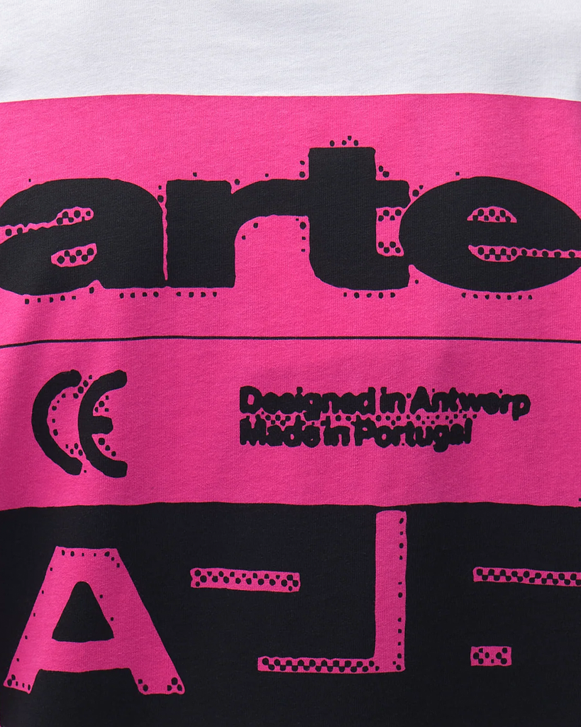 Pink Serial T-Shirt White