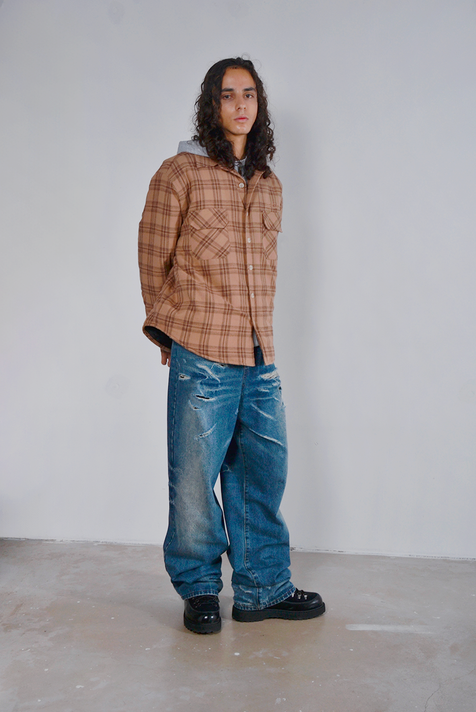 Lax Baggy Denim Sugarcane Washed Blue