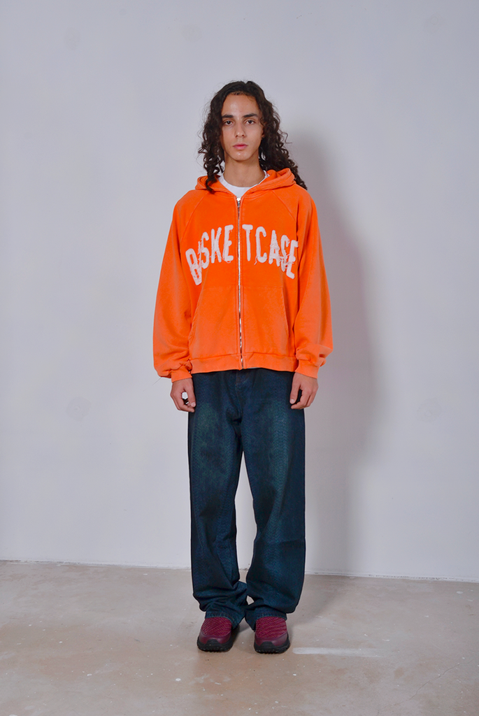 Dweller Zip-up Hoodie Orange