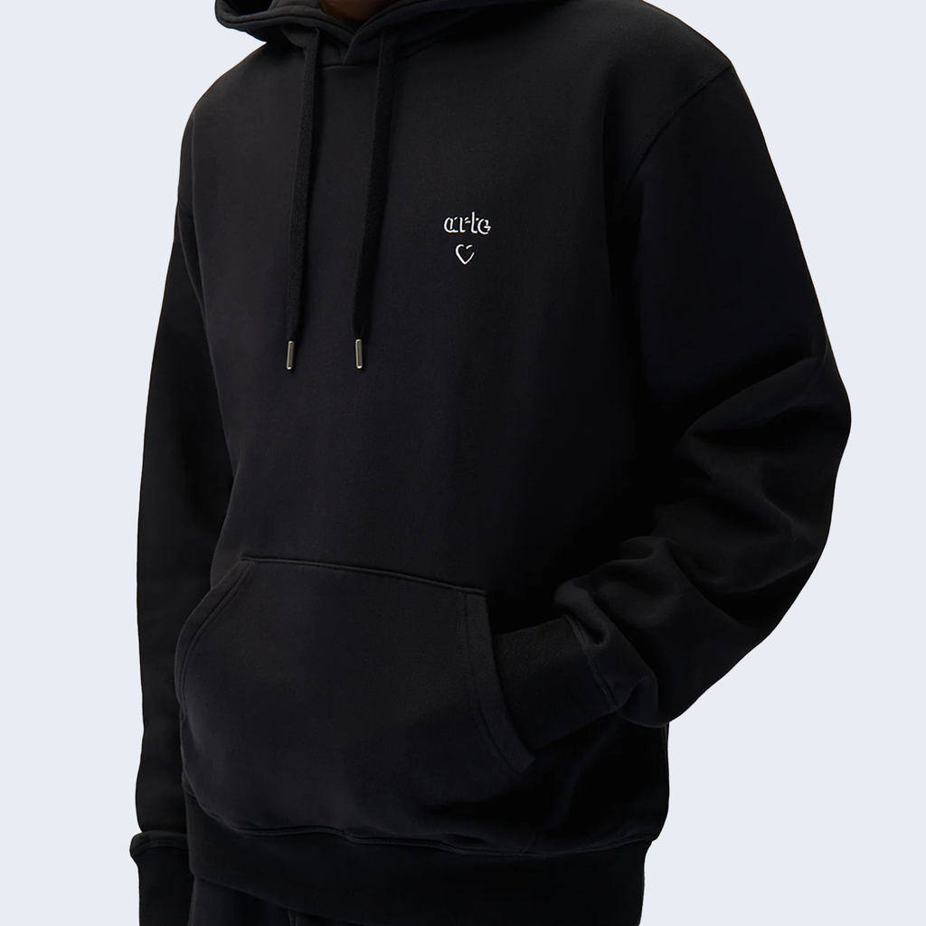 Arte Heart Hoodie Black