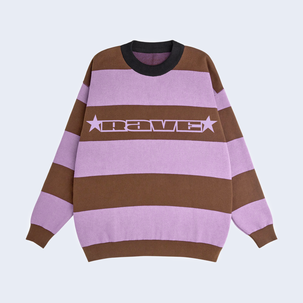 Donnie Knit Sweater Brown / Lilac