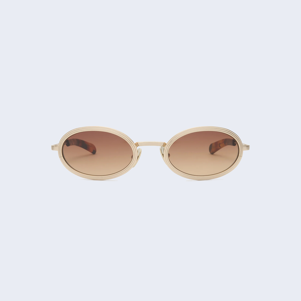 Reno Brushed Light Gold / Brown Gradient Lens