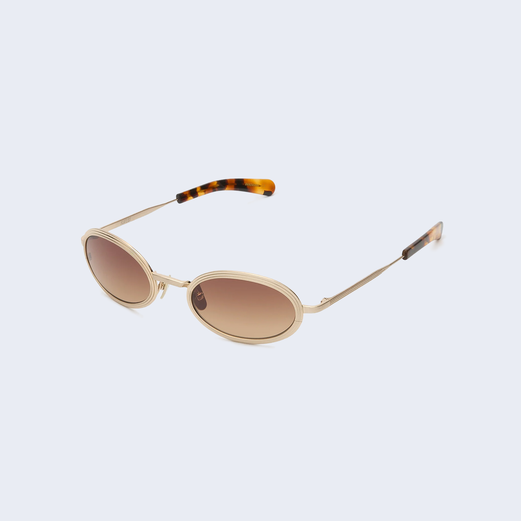 Reno Brushed Light Gold / Brown Gradient Lens