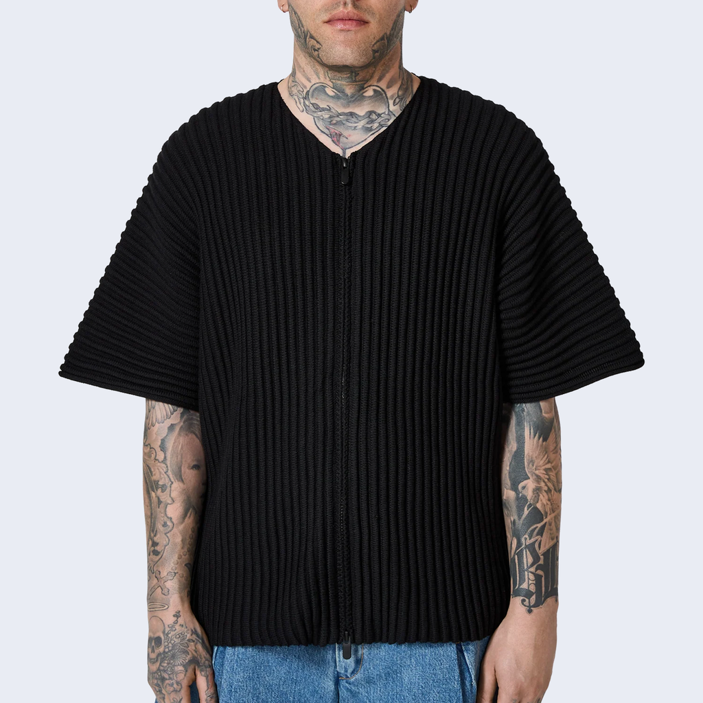 Rib Knit Kimono Top Night