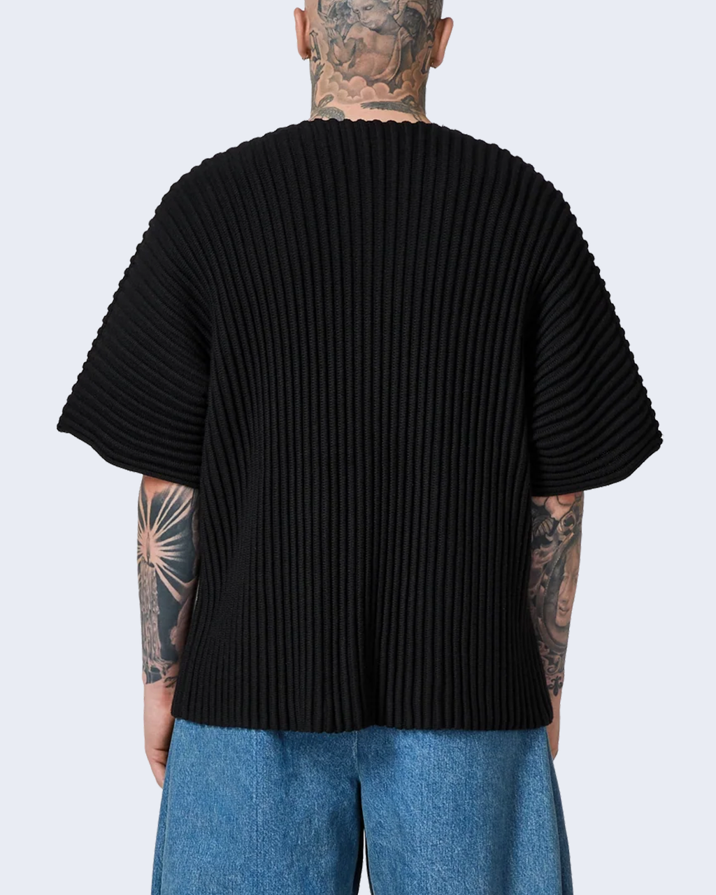 Rib Knit Kimono Top Night