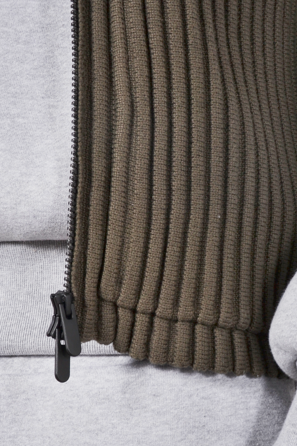 Rib Knit Utility Vest Thyme