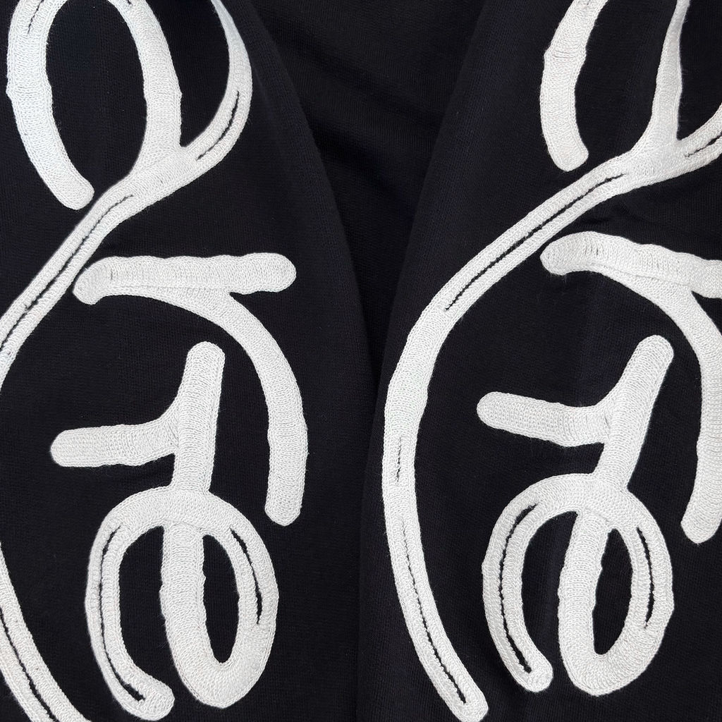 Swirl Crewneck Black