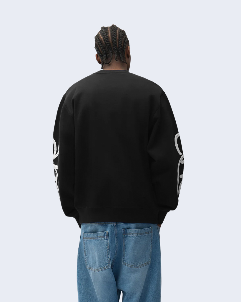 Swirl Crewneck Black