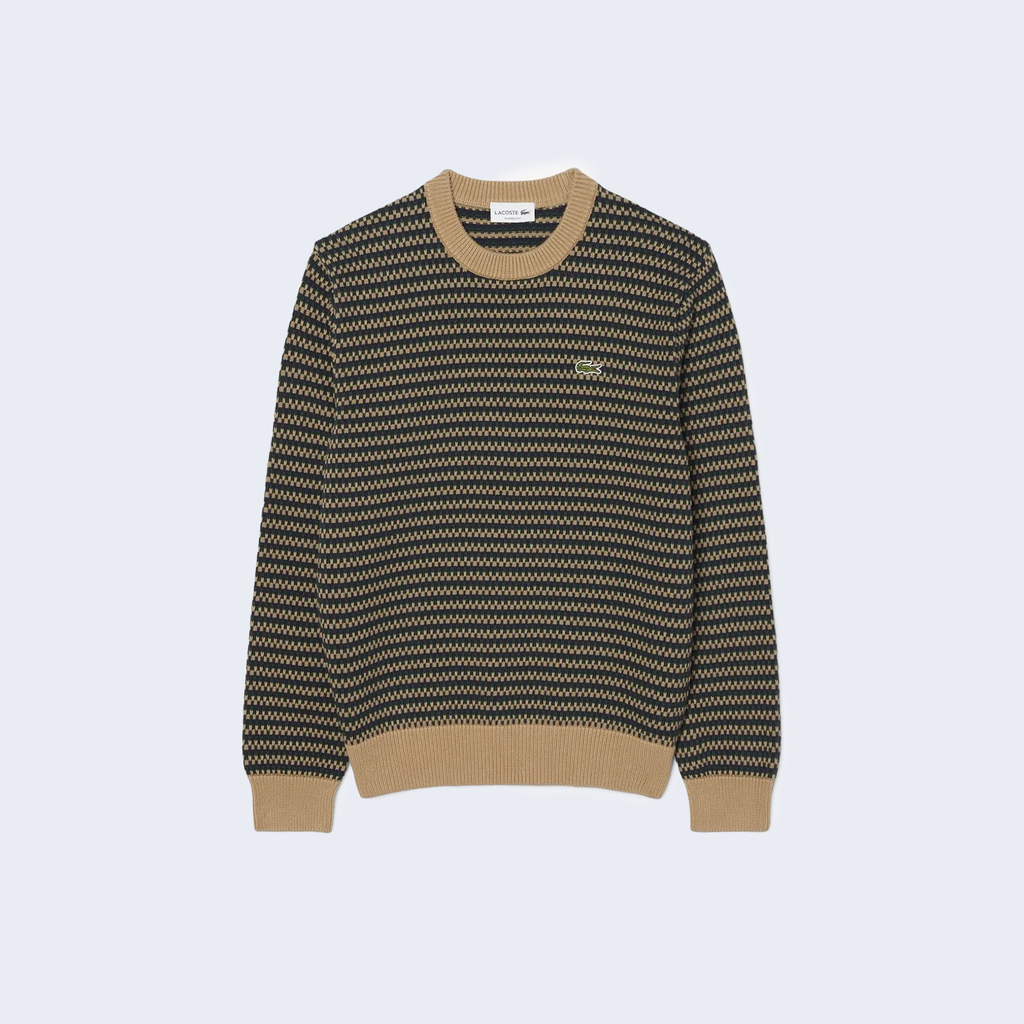 Striped Crewneck Beige / Green / Navy