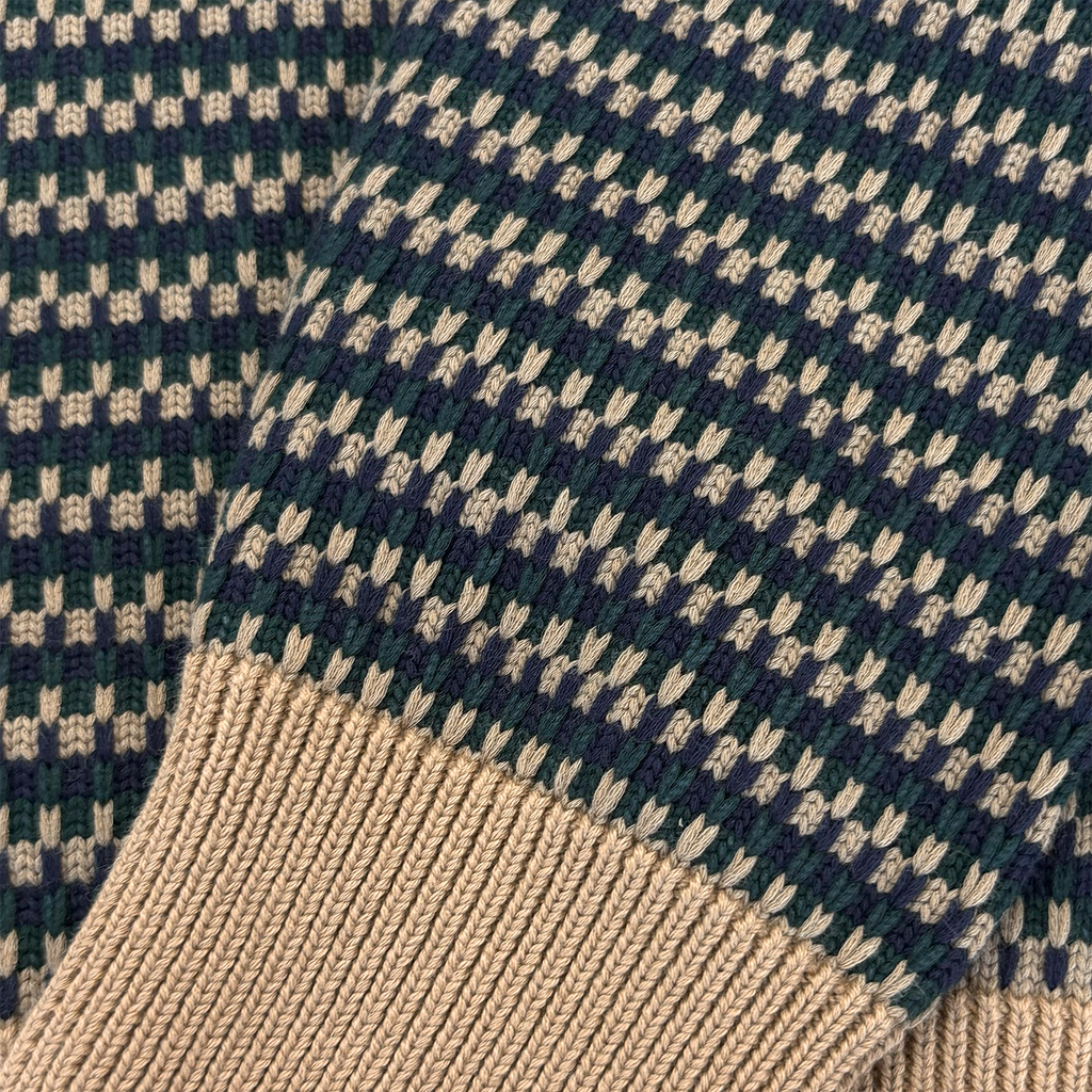 Striped Crewneck Beige / Green / Navy