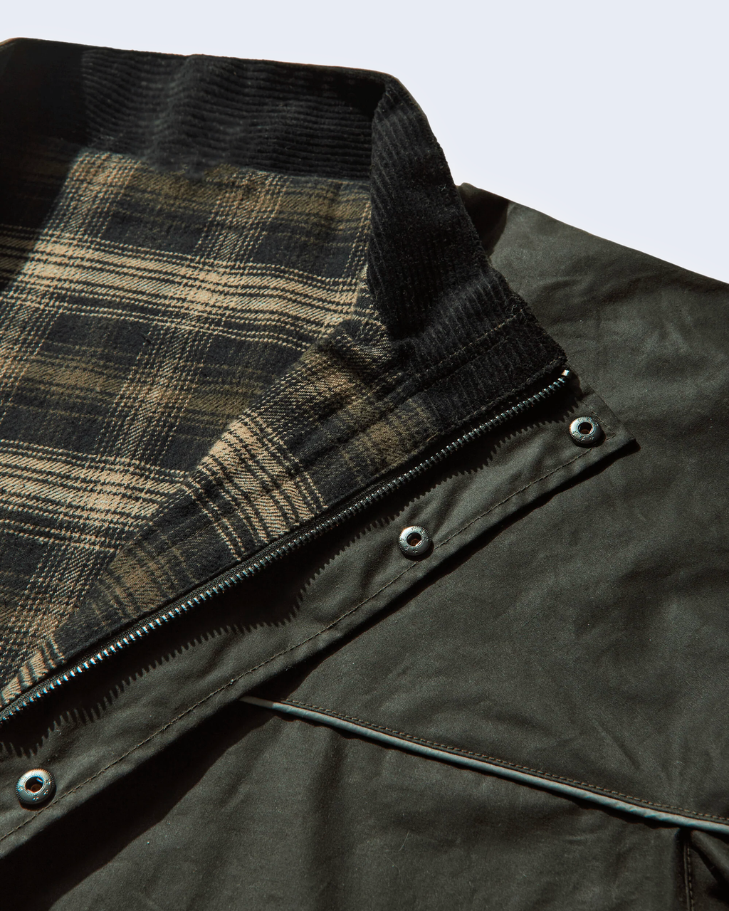 Trainer Waxed Jacket Dark Olive