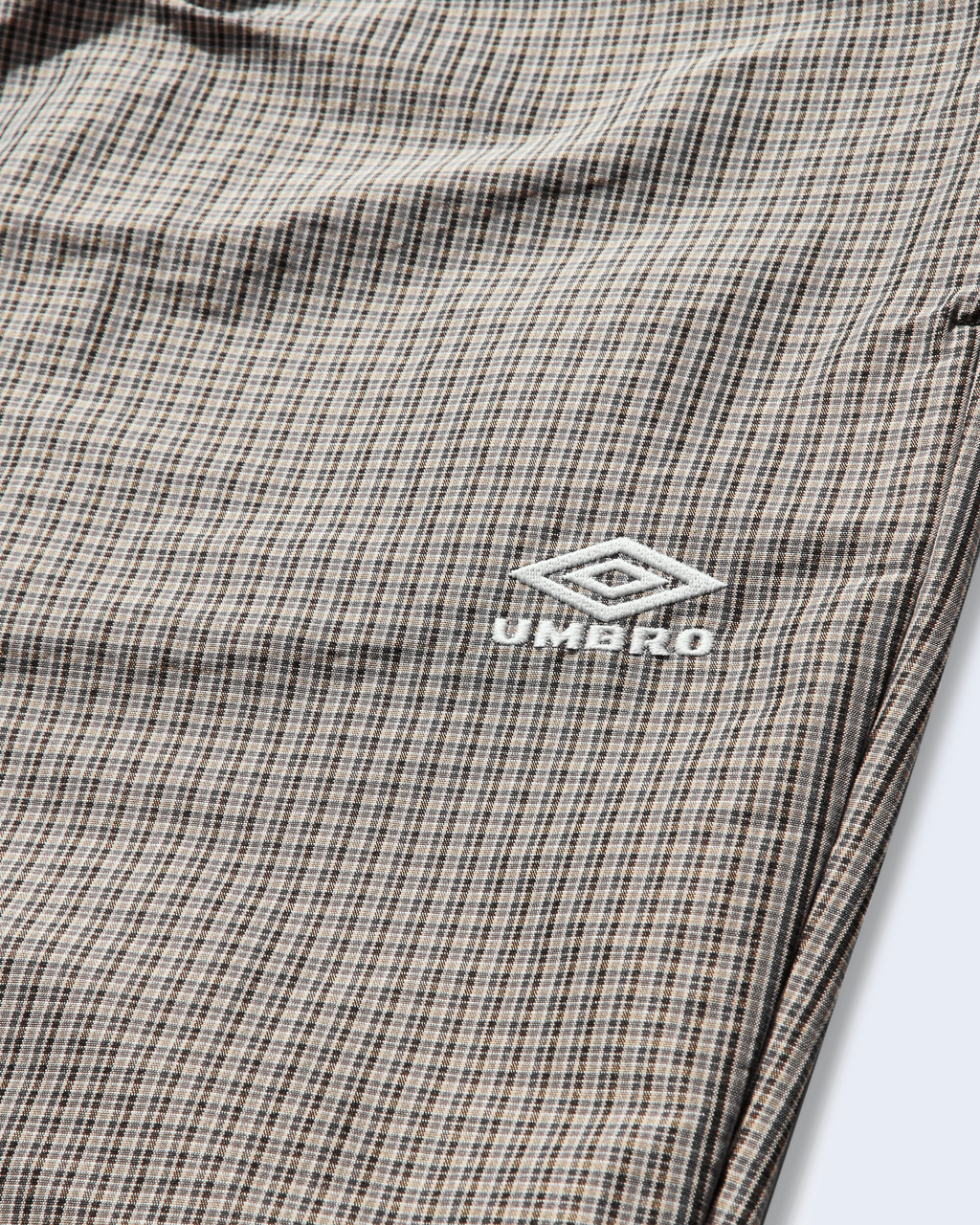 Check Track Pants Beige / Black