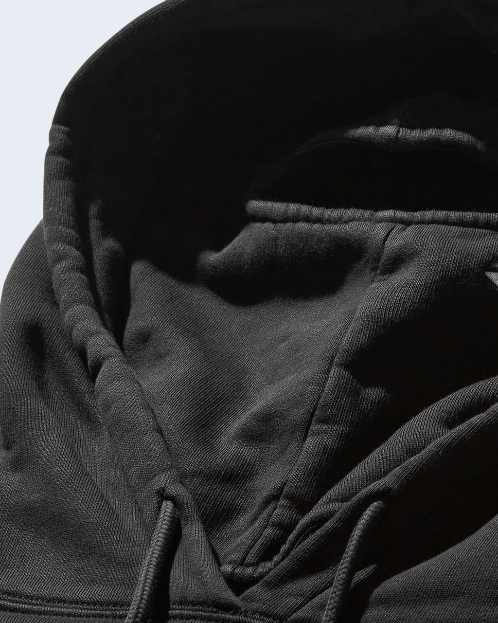 OG Logo Mask Hoodie Washed Black