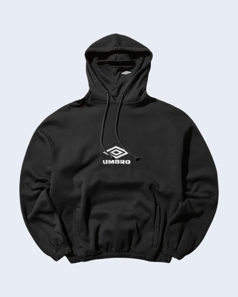 OG Logo Mask Hoodie Washed Black