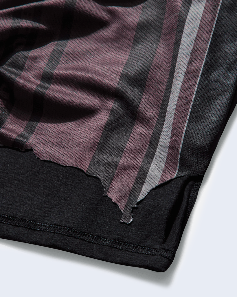 Distressed Shorts Purple / Black