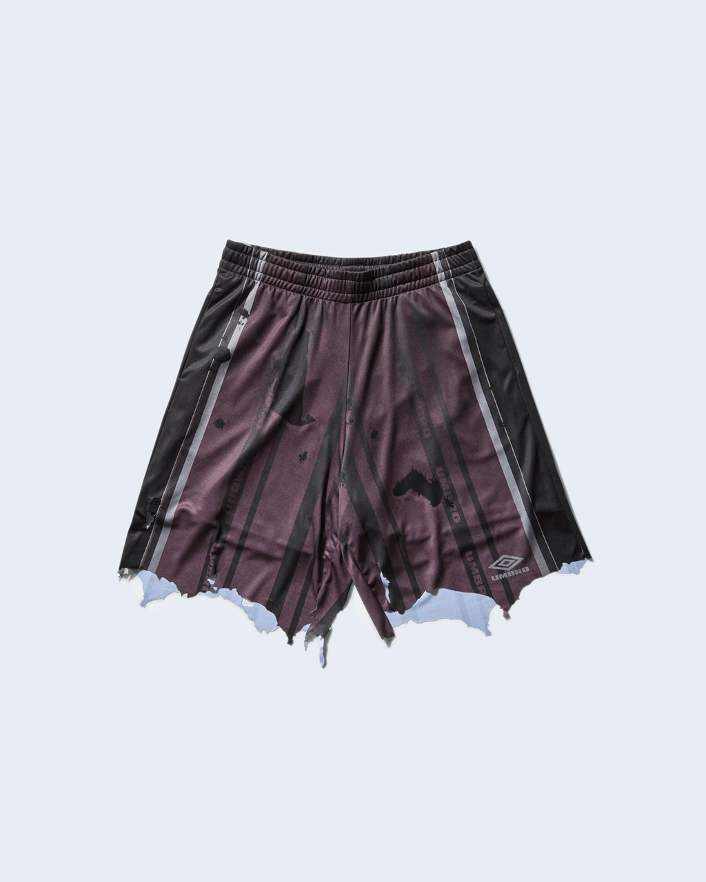 Distressed Shorts Purple / Black