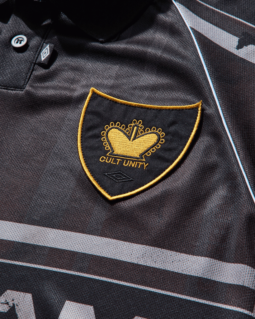 Distressed Spycam Polo Purple / Black