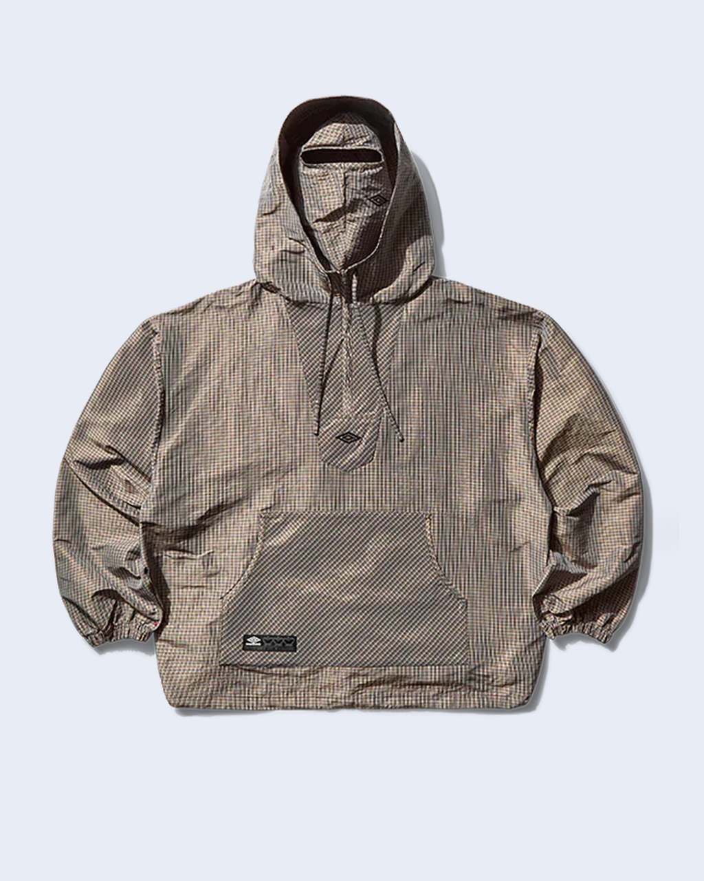 Masked Check Anorak Beige / Black