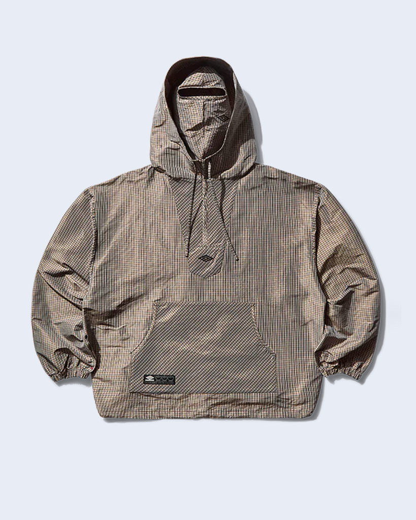Masked Check Anorak Beige / Black
