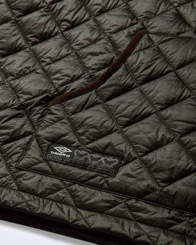 Masked Diamond Anorak Dark Olive