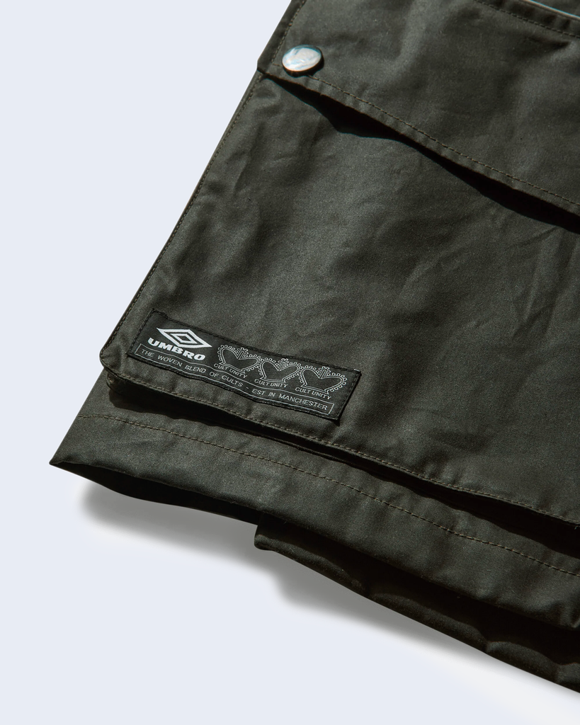 Masked Diamond Anorak Dark Olive