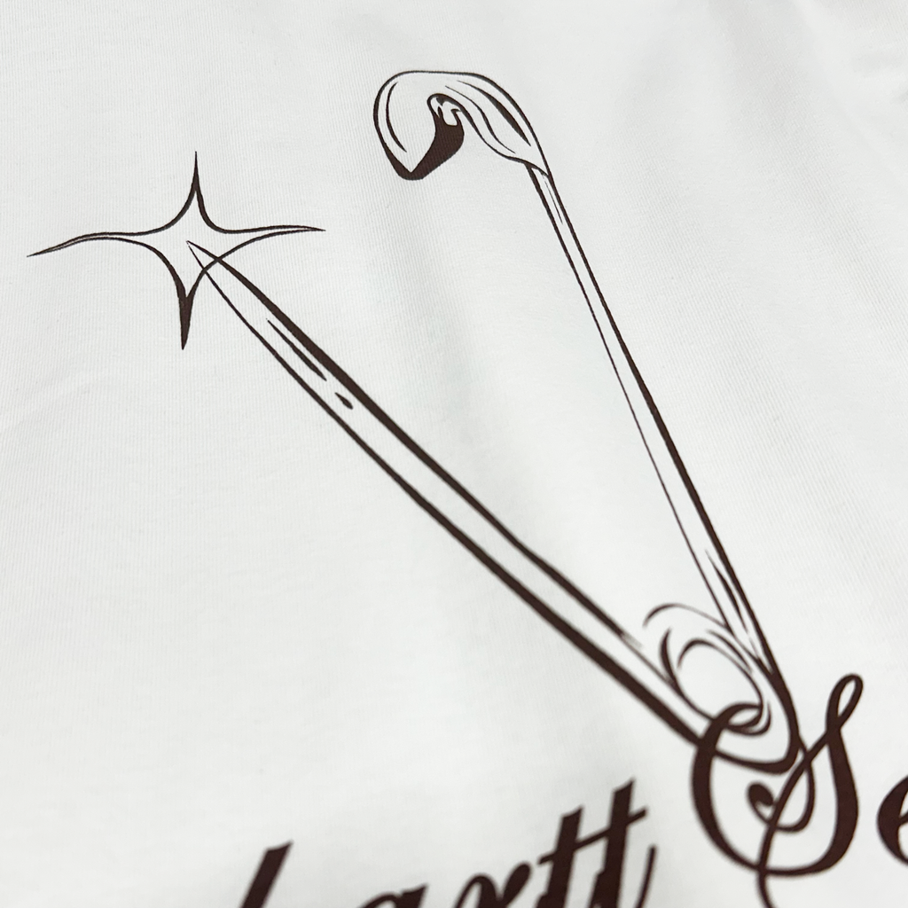 L/S Safety Pin T-Shirt White