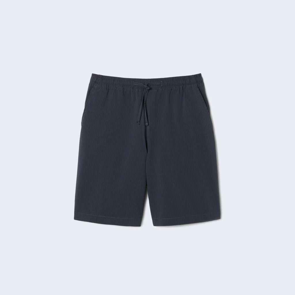 Seersucker Shorts Black / Dark Grey