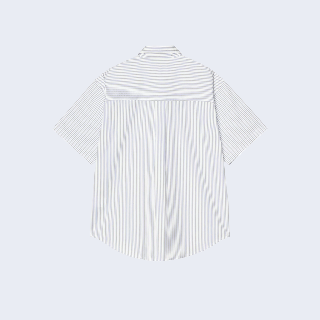 S/S Keene Shirt Keene Stripe White