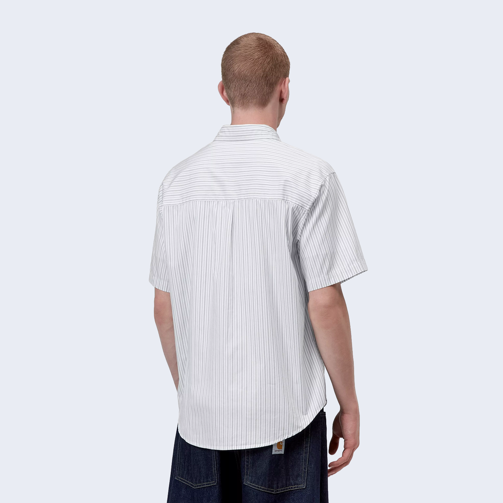 S/S Keene Shirt Keene Stripe White