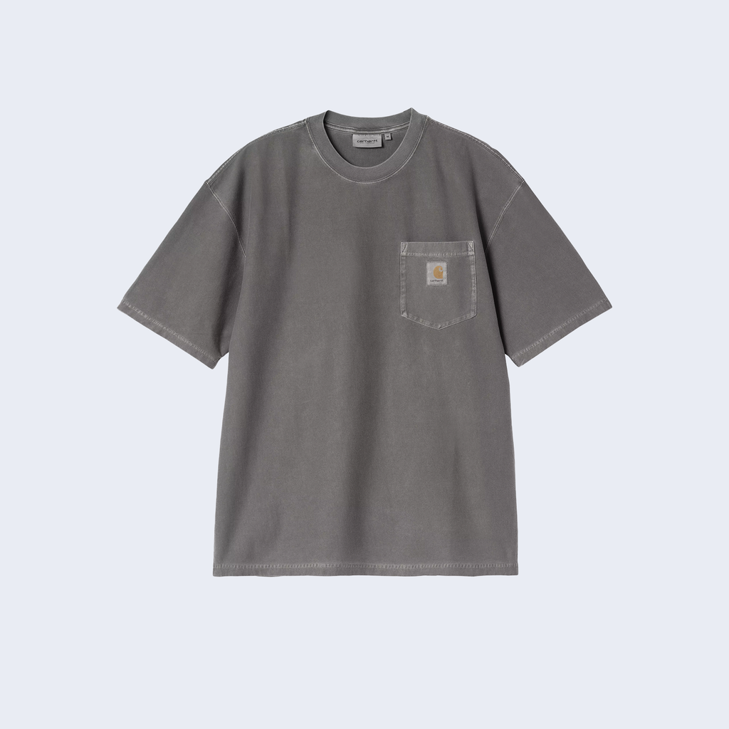 S/S Loose Pocket T-Shirt Black Garment Dyed