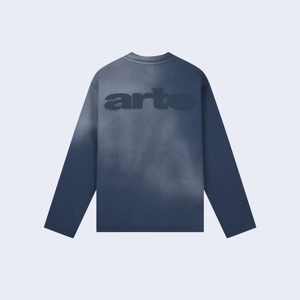 Stencil Sunfade Longsleeve Navy