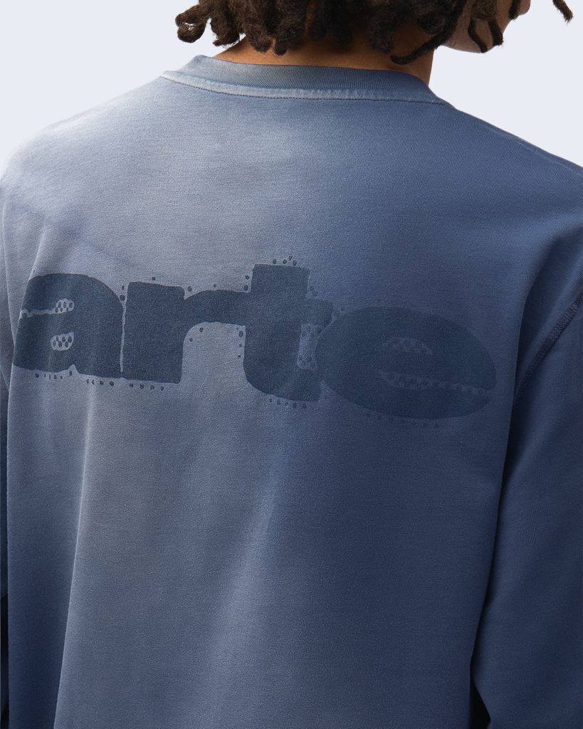 Stencil Sunfade Longsleeve Navy