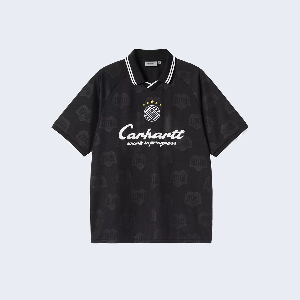 S/S Terrace Football T-Shirt Heart Train Jacquard Black