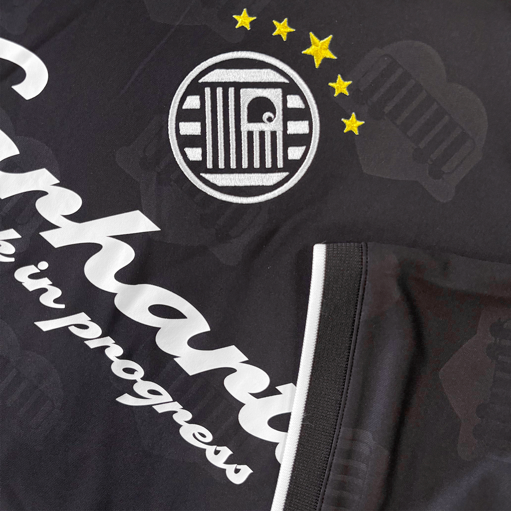 S/S Terrace Football T-Shirt Heart Train Jacquard Black