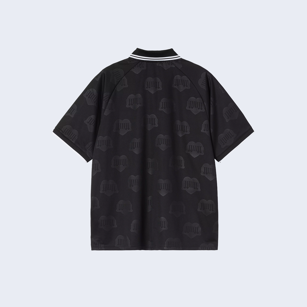 S/S Terrace Football T-Shirt Heart Train Jacquard Black