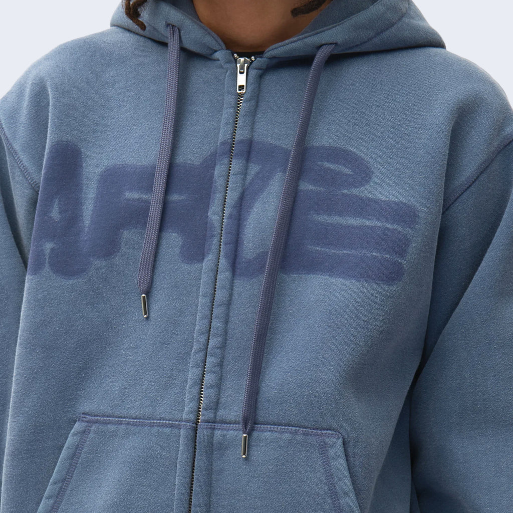 Stencil Sunfade Zip Hoodie Navy
