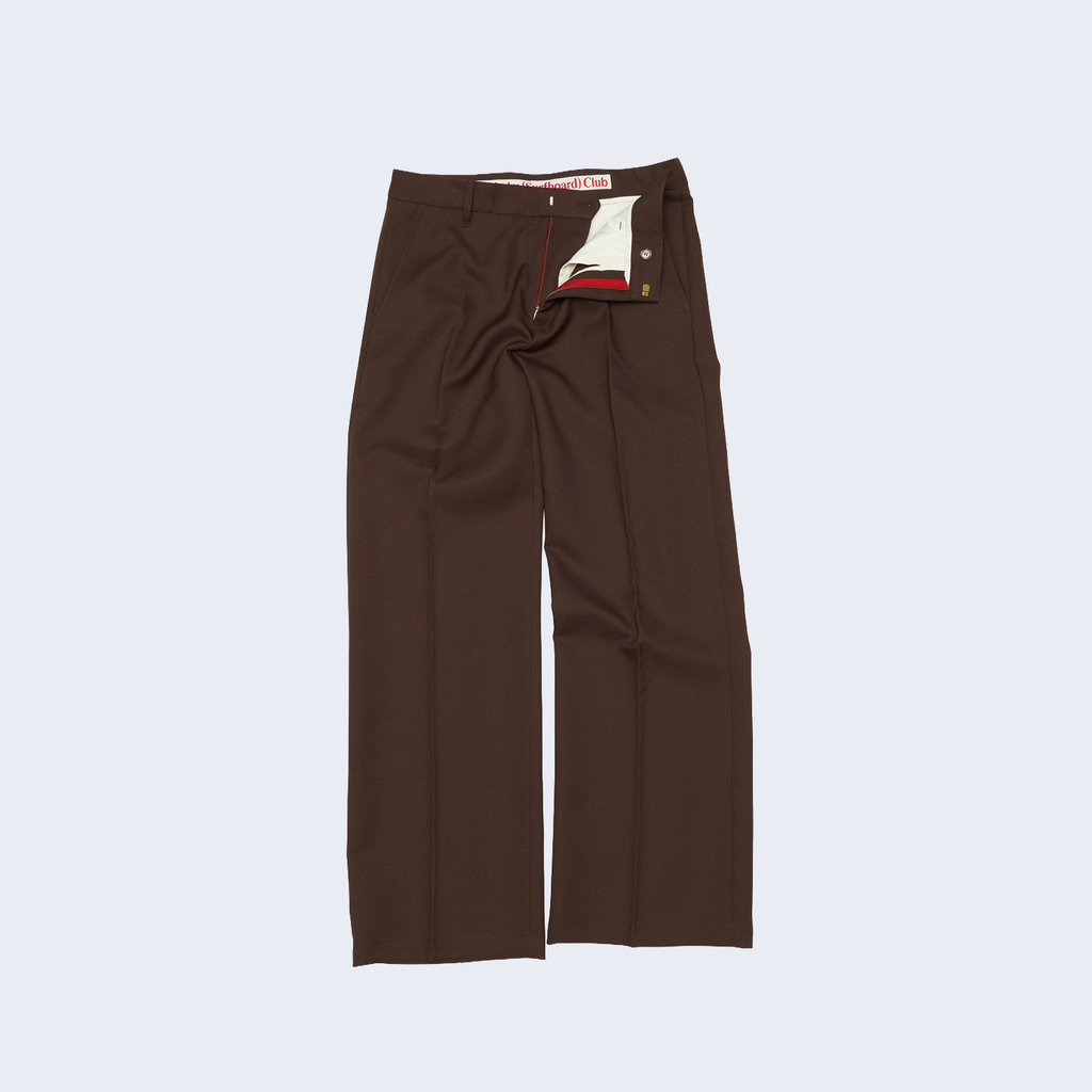 Sune / Tailored Bootcut Trousers Brown