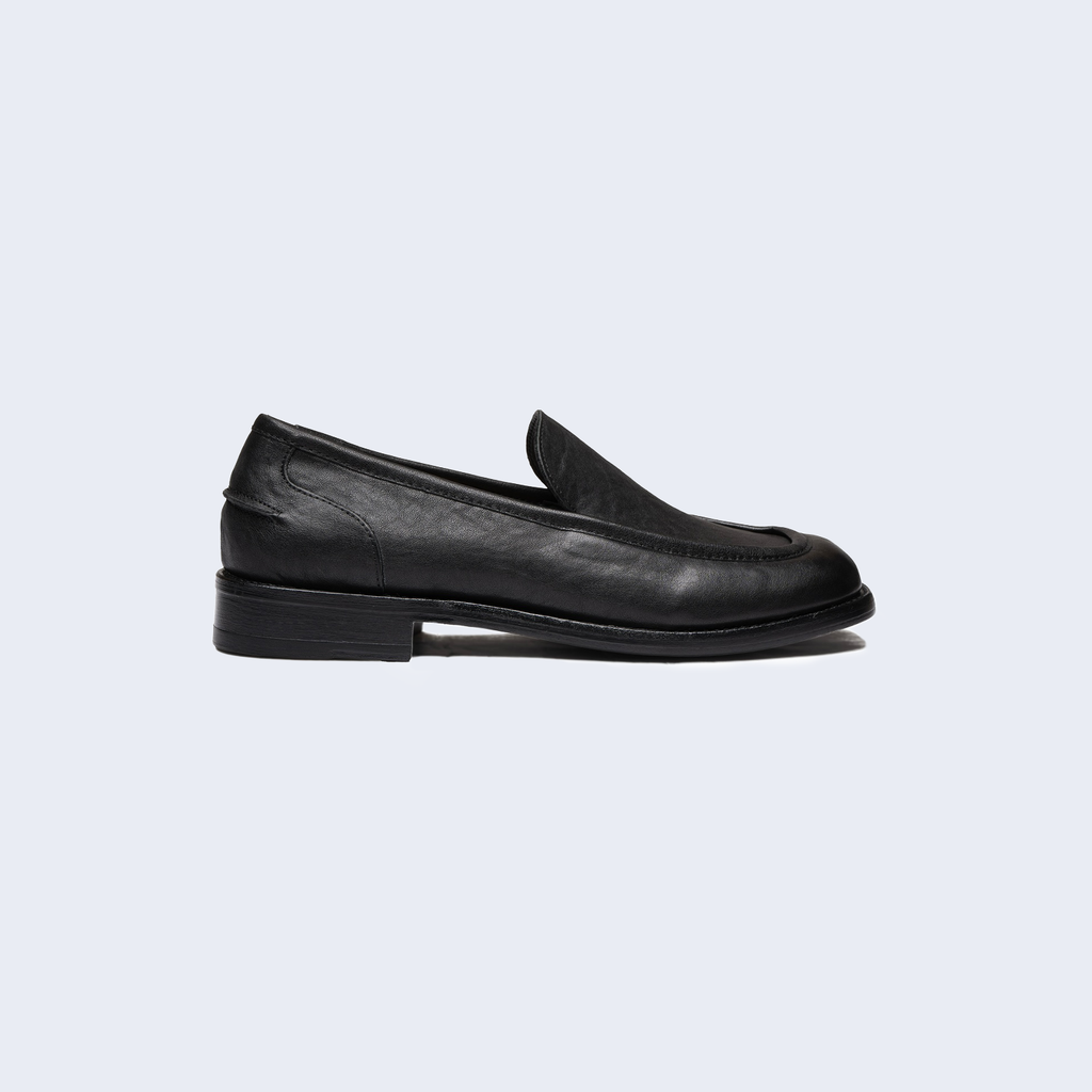 Square Toe Loafers Black