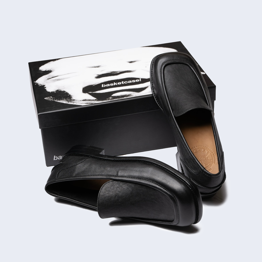 Square Toe Loafers Black
