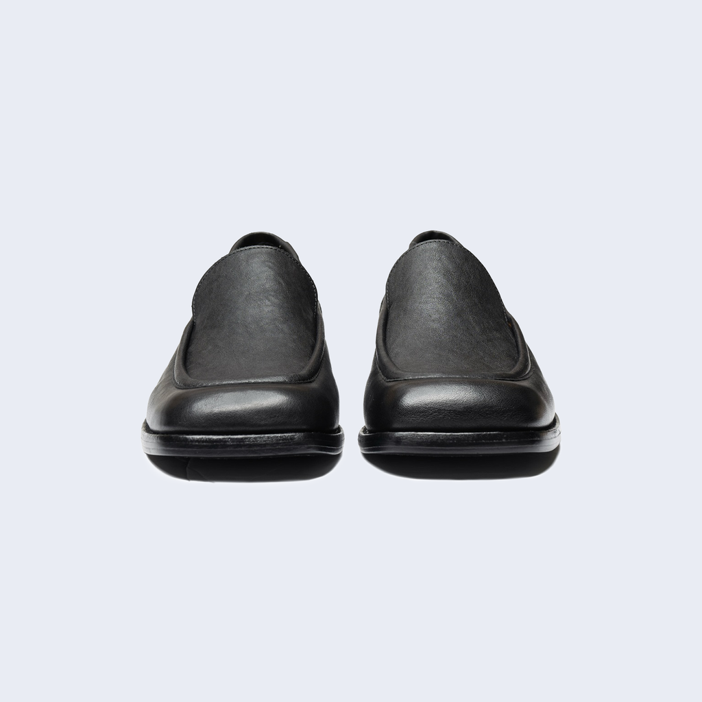 Square Toe Loafers Black