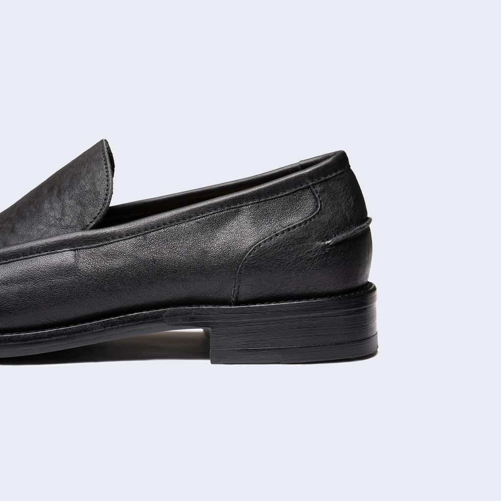 Square Toe Loafers Black