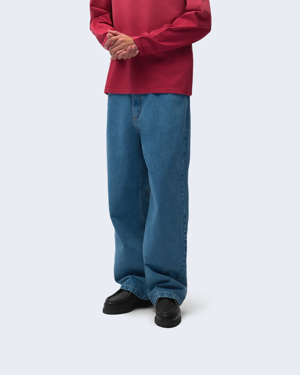 Stencil Uniform Denim Pants Bleach