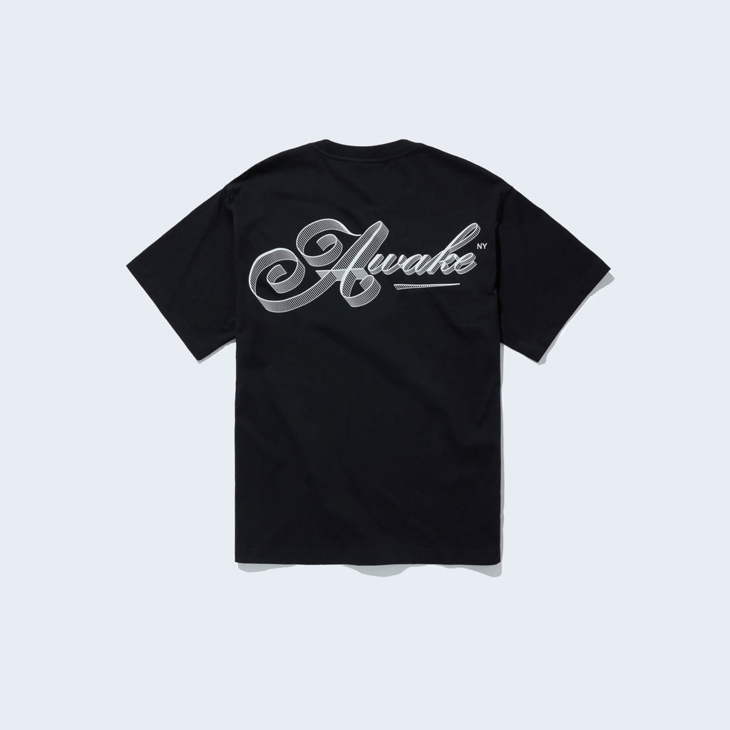 Script Tee Black