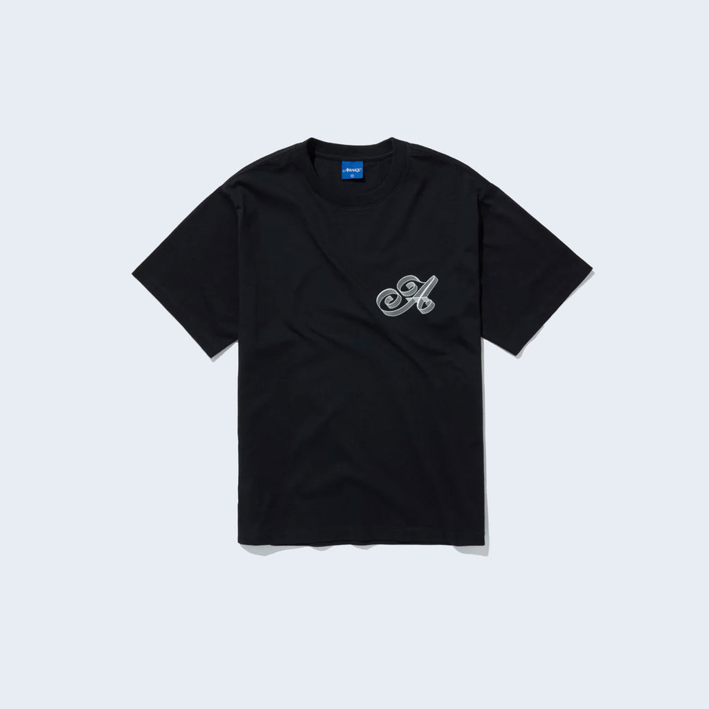 Script Tee Black
