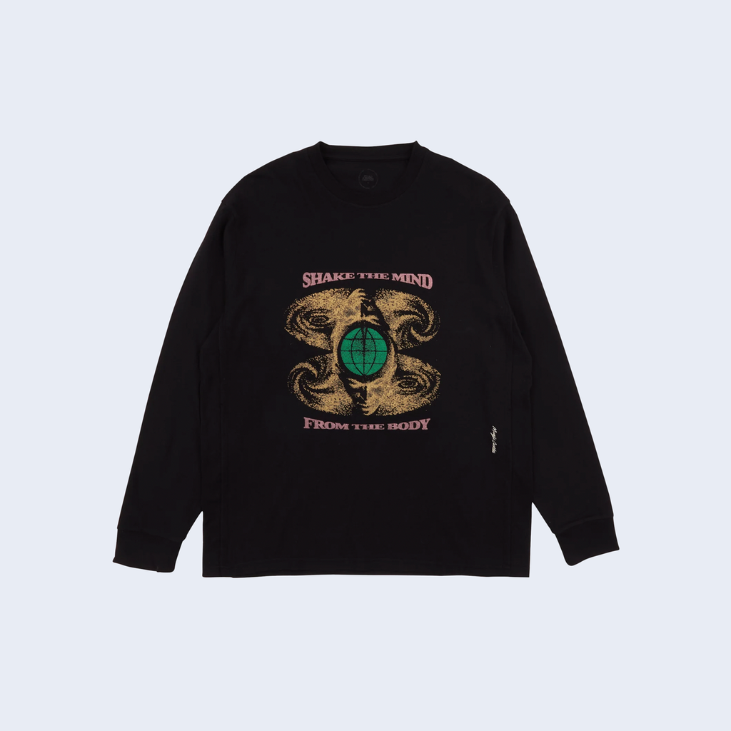 Shake Your Mind L/S Tee Vintage Black