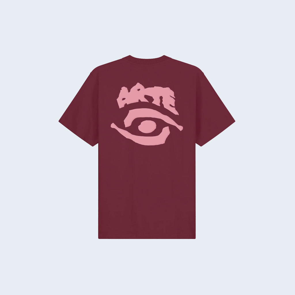 Eye Print T-shirt Bordeaux