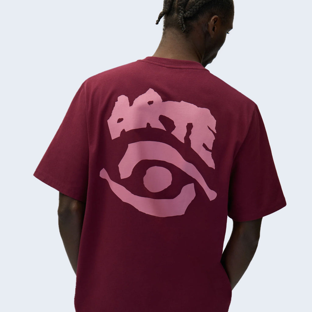 Eye Print T-shirt Bordeaux