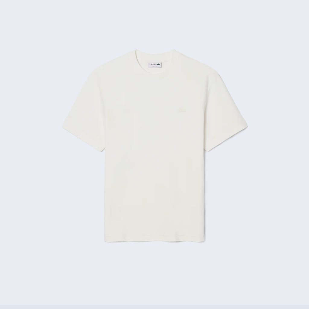 Textured Jersey T-Shirt White