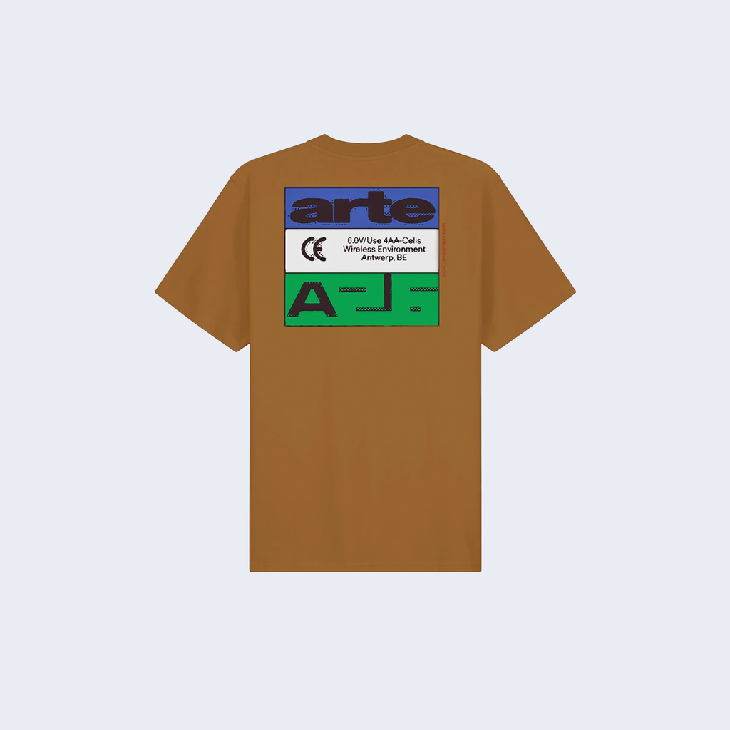 Tricolor Serial T-Shirt Brown
