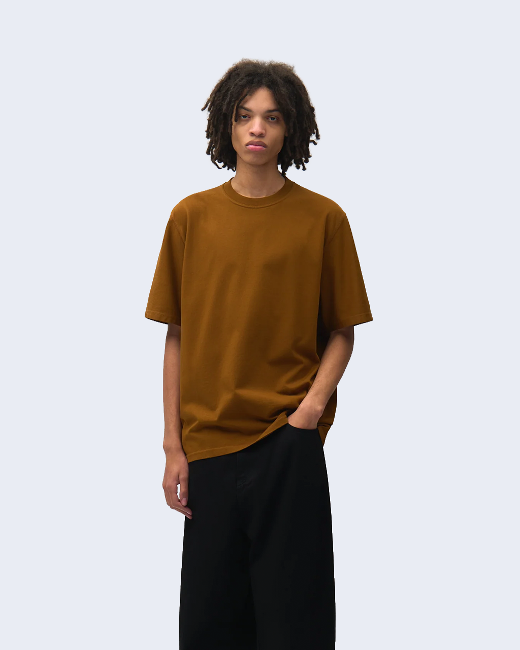 Tricolor Serial T-Shirt Brown